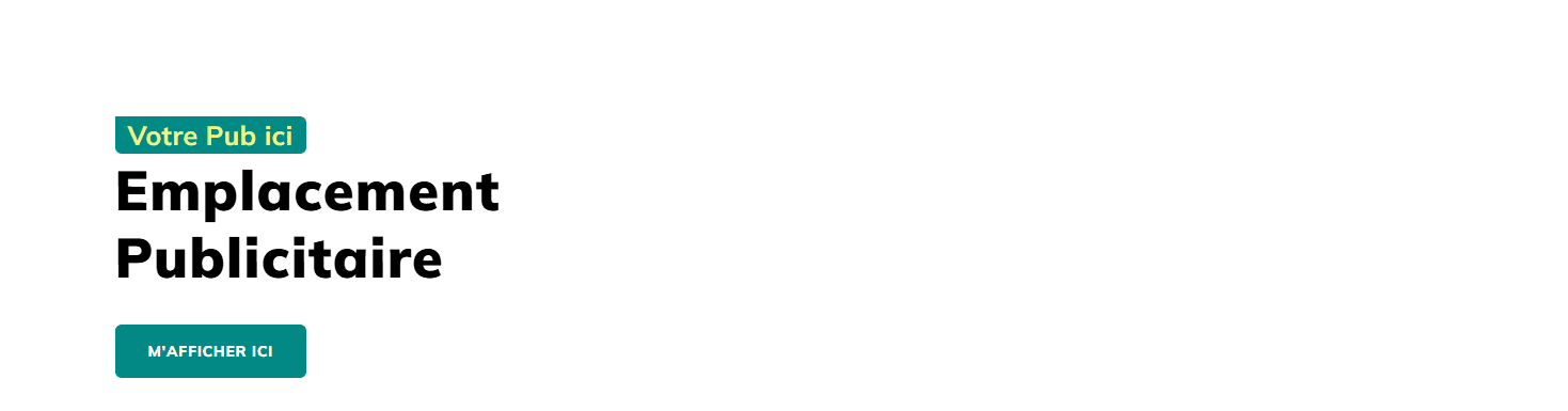 Emplacement publicitaire en milieu de page
