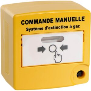 Déclencheur manuel de commande d'extinction à gaz